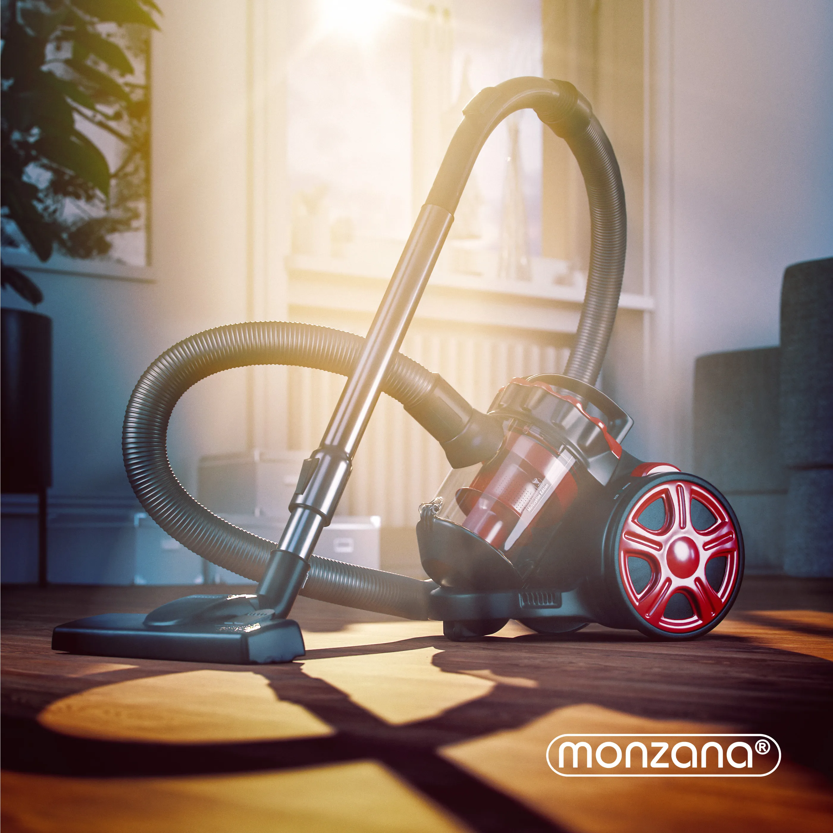 Aspirateur sans sac rouge max. 900 Watt Multicyclone | DeubaXXL