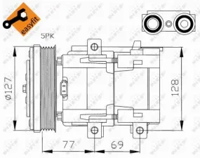 Compresseur, climatisation NRF FRANCE 32061G 