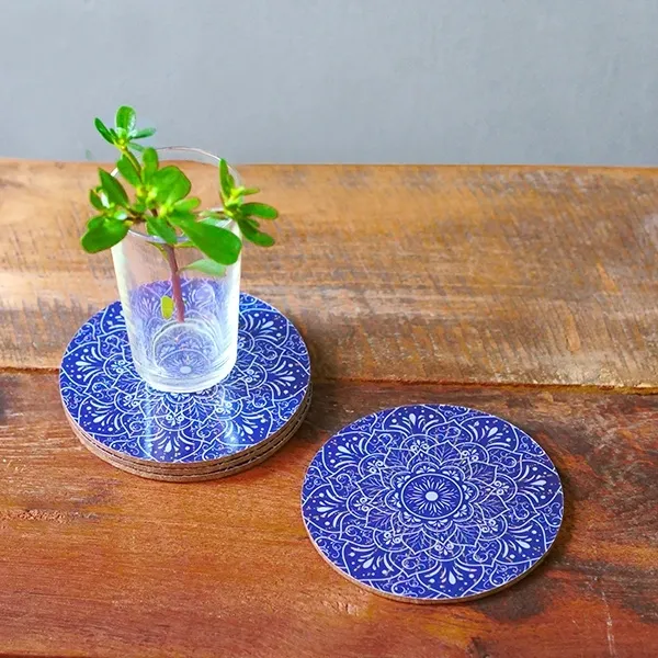 Dessous De Verre Mandala | Art De La Table Indien | Pankaj e-boutique