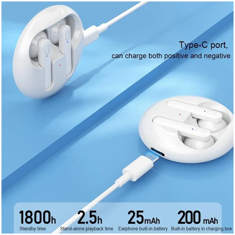 Ecouteurs Bluetooth Sans Fil Étanche 5.0 Toucher Intelligent