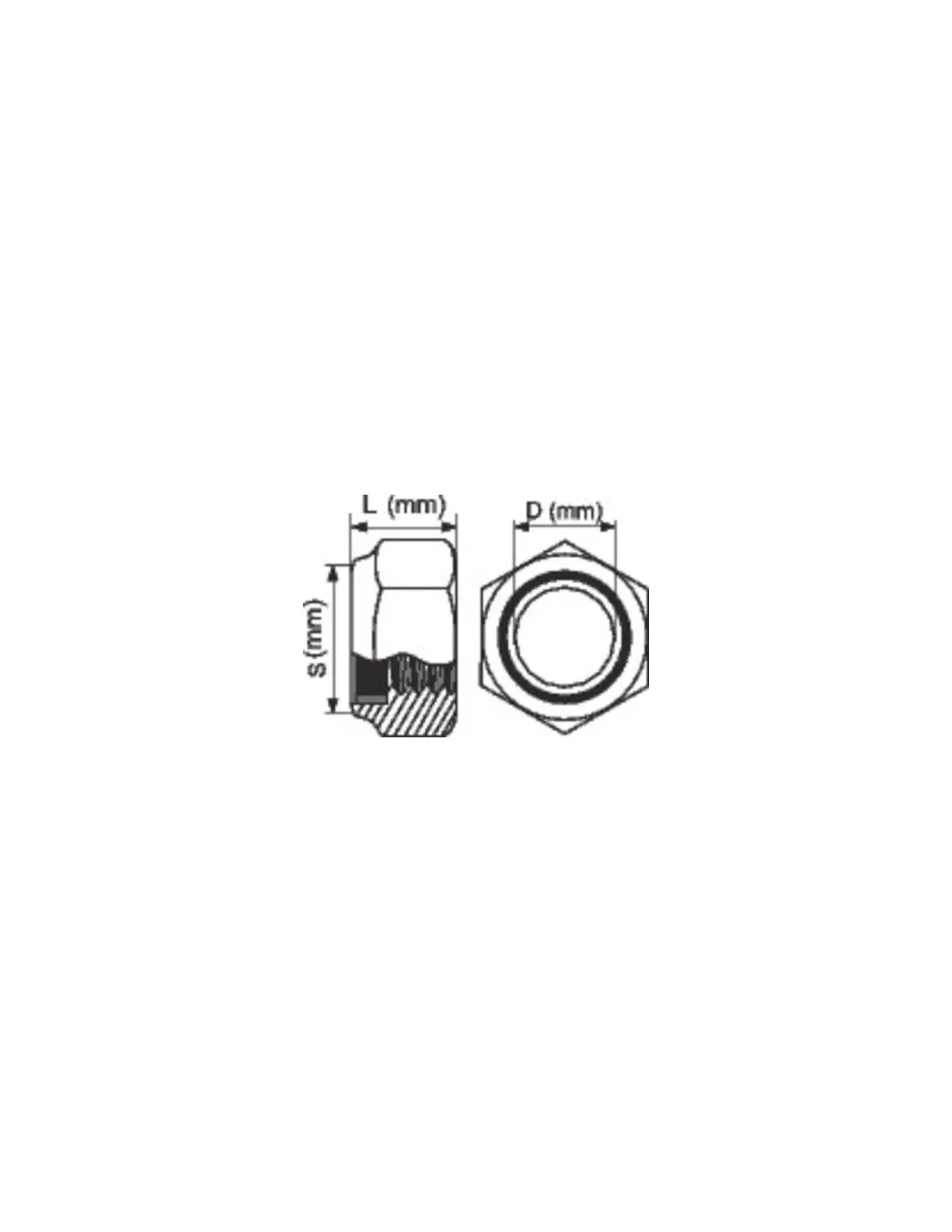 ECROU 6P.ZG AUTO FREI. 16 /50 VISWOOD 98516