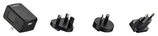 Kit Chargeur Universel Lezyne pour Eclairage 5V/2A Noir