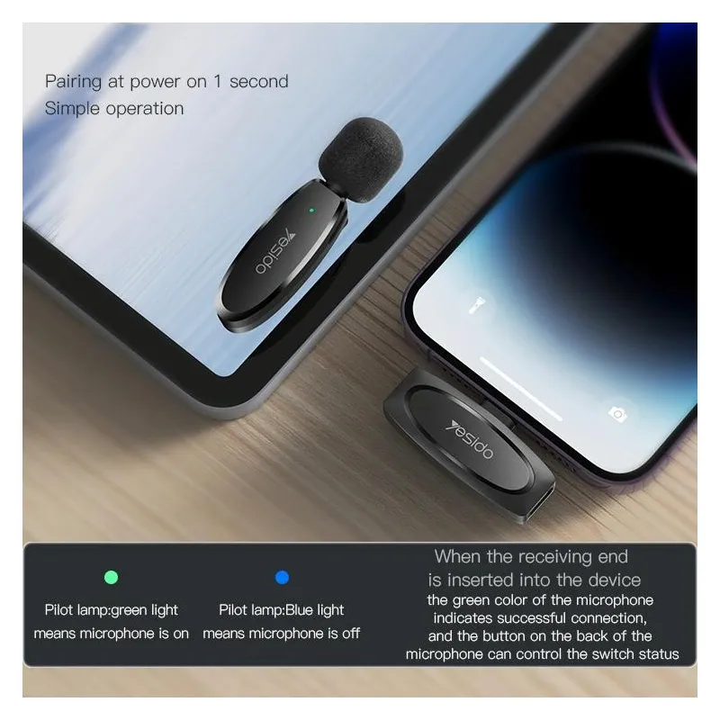 Microphone Sans Fil à Faible Latence Pour Enregistrement Pro