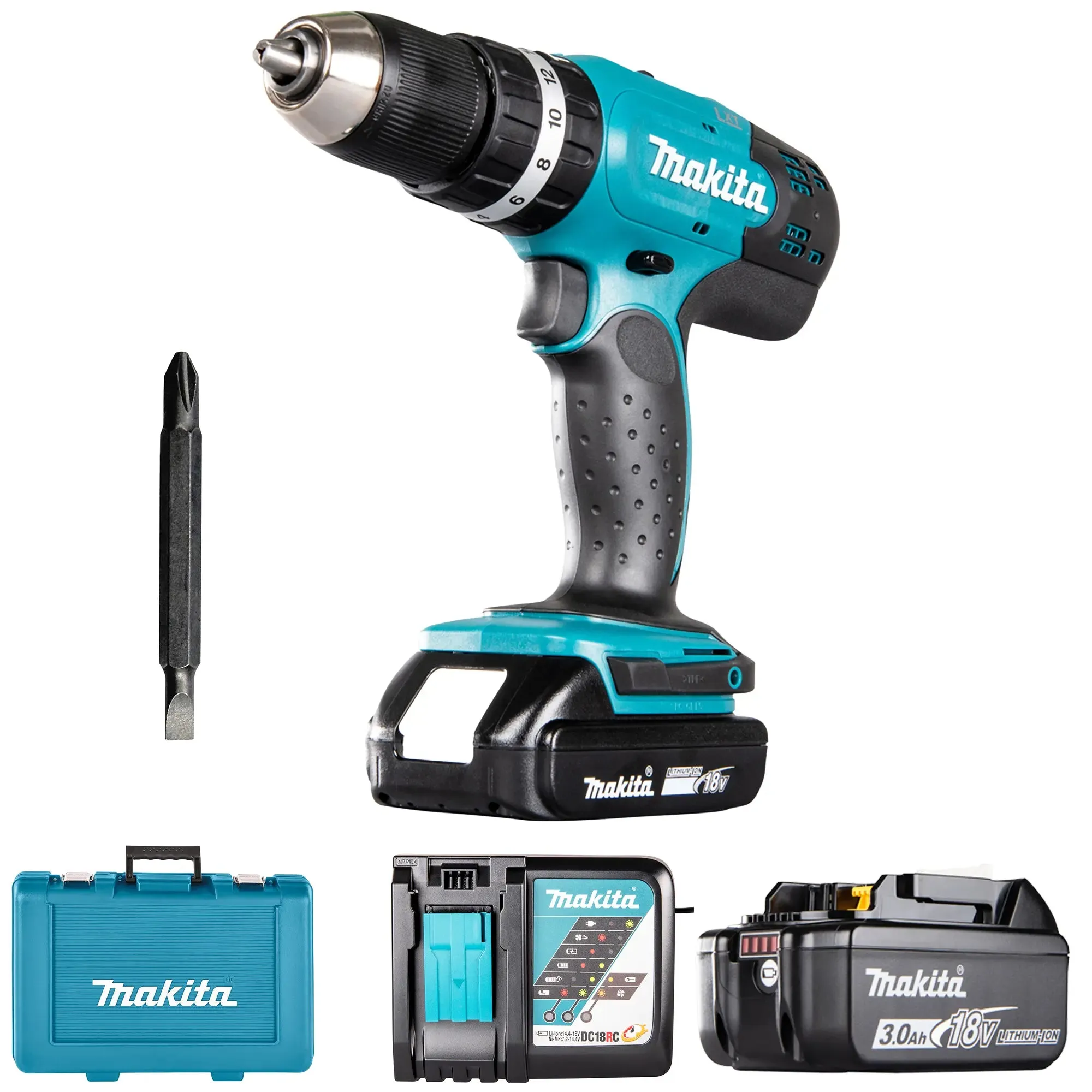 Perceuse à percussion Makita DHP453RFE 18V 3Ah
