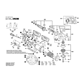 Pièces détachées Meuleuse BOSCH GWS 14-125 CE 0601385703