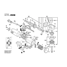 Pièces détachées Meuleuse BOSCH GWS 14-125C 0601804703