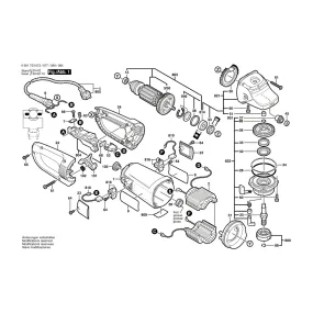 Pièces détachées Meuleuse BOSCH GWS 23-180 S 0601753073