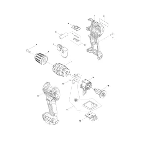 Pièces détachées Visseuse-perceuse Makita HP332