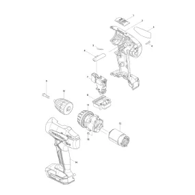 Pièces détachées Visseuse-perceuse Makita MT070E
