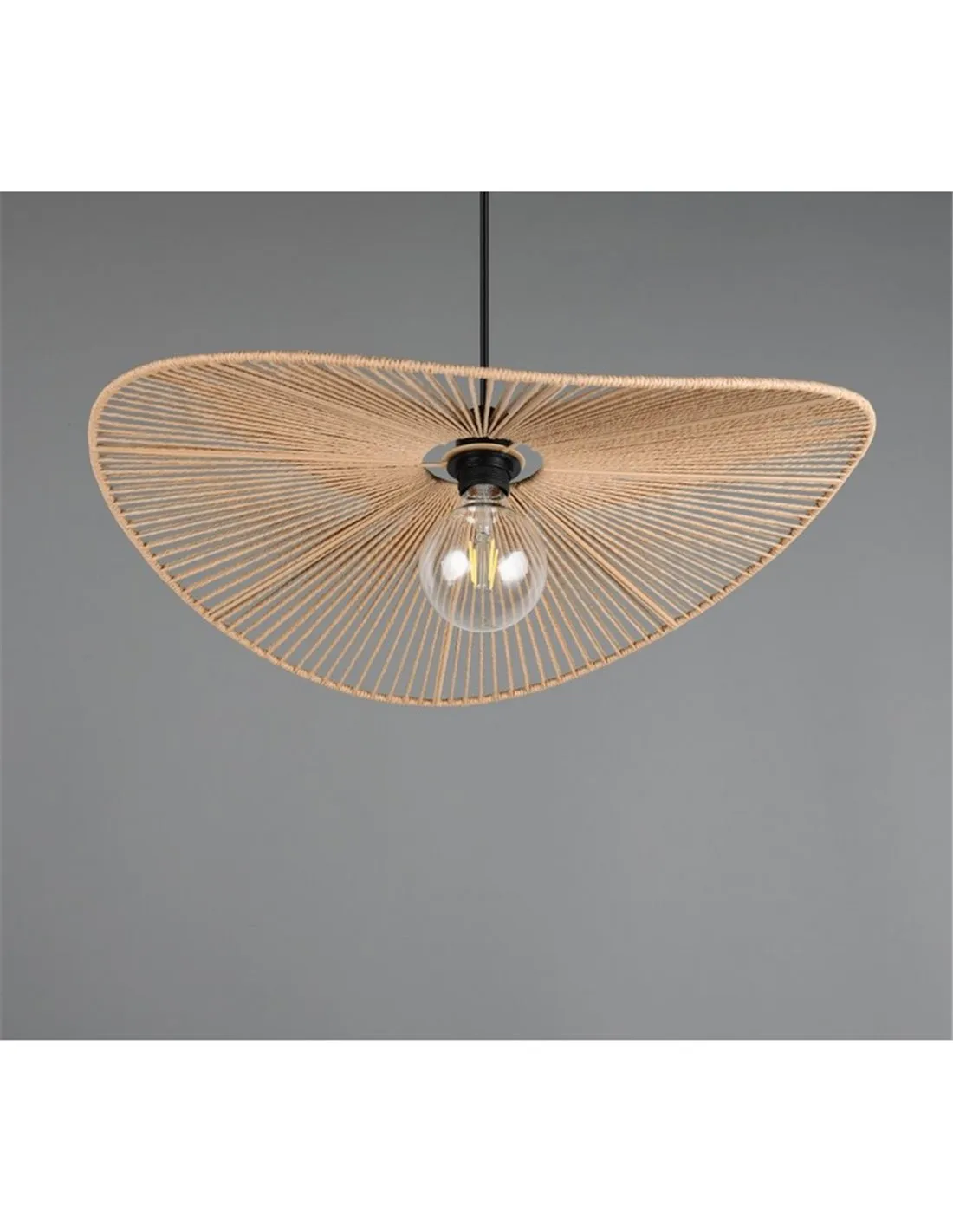 Plafonnier LAURINE Ø58cm Fil de Papier E27 | LeonLeds