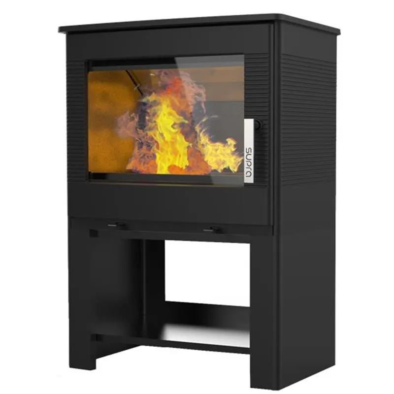 Poêle à bois étanche Odelya bûcher 8,7 kWatts noir Supra