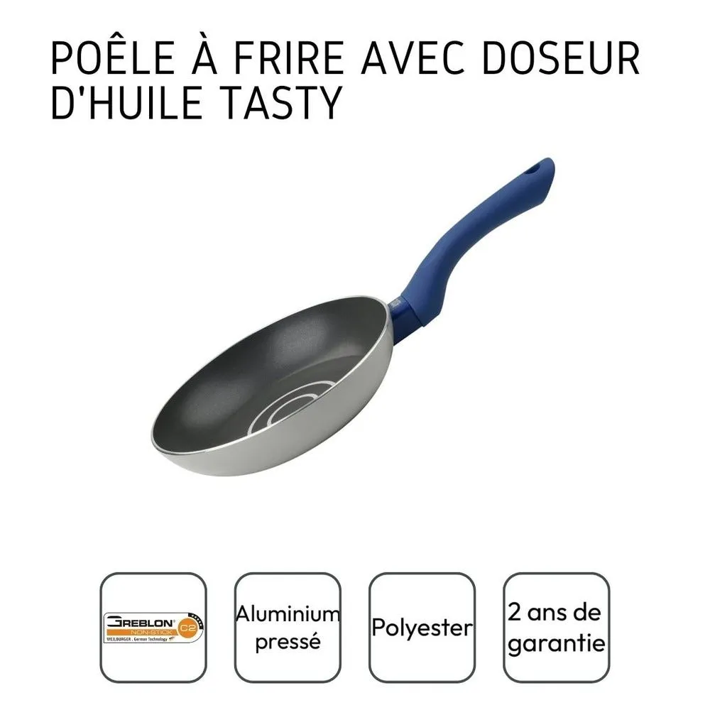 Poêle à frire avec doseur d'huile 20cm tasty casserole