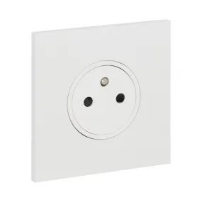 Prise de courant 2P+T 16A 250V blanc satin Art d'Arnould univers Epure 67931 par Legrand