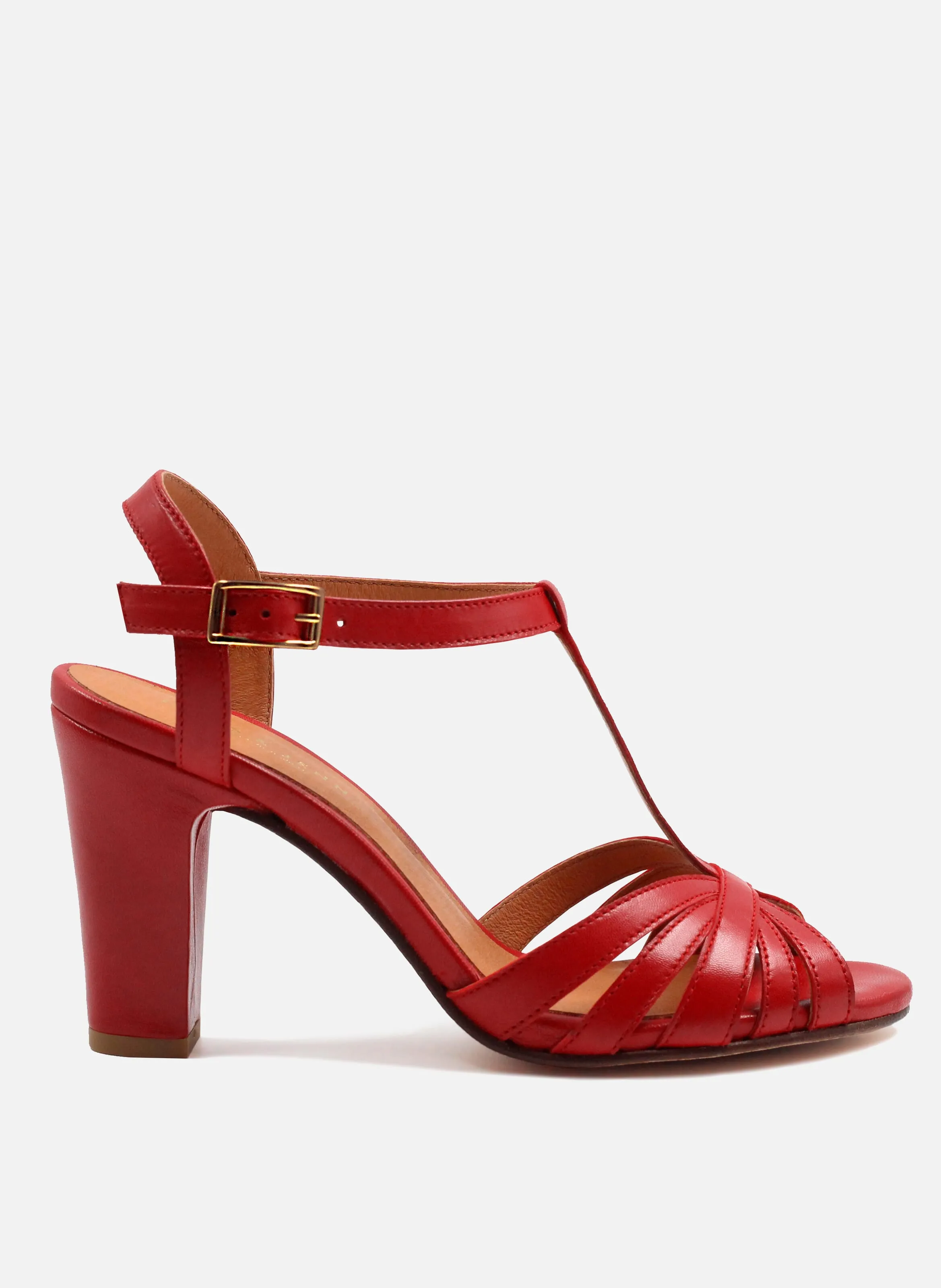 SANDALES TALON BRIDES EN CUIR - JULES & JENN pour FEMME | Printemps