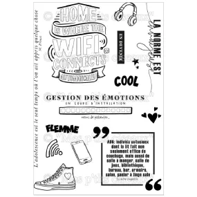 Tampons Clear Mes Ptits Ciseaux You Rock - Ado.Rable