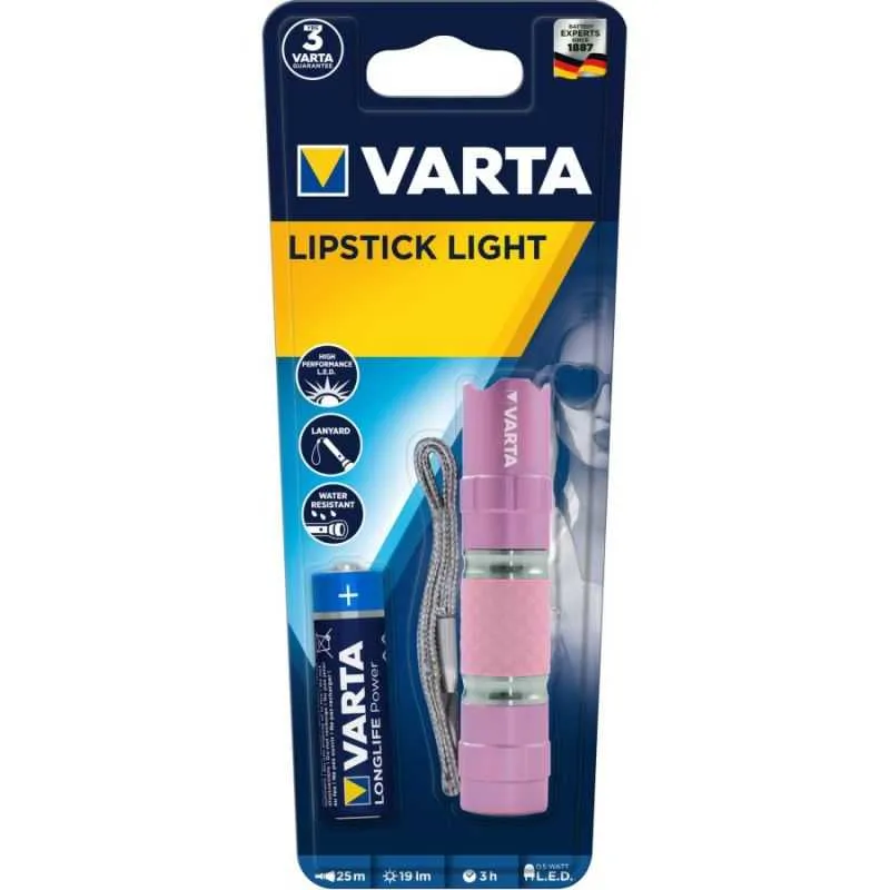 TORCHE AAA X 1 INCL. - LED X 1 - LIPSTICK ALU - 19LM - PORTEE 25M